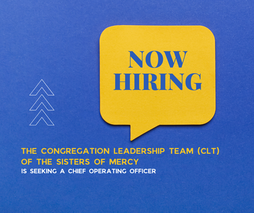 Congregation Leadership Team of the Sisters of Mercy is seeking a Chief Operating Officer